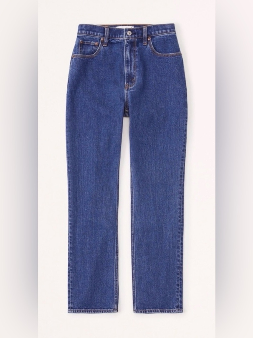 Abercrombie & Fitch Curve Love Ultra High Rise Ankle Straight